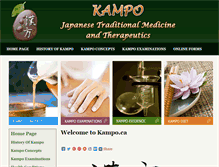 Tablet Screenshot of kampo.ca